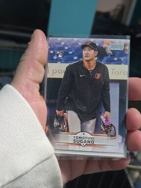 Topps Tomoyuki Sugano Baseball Card - Black, White, Orange